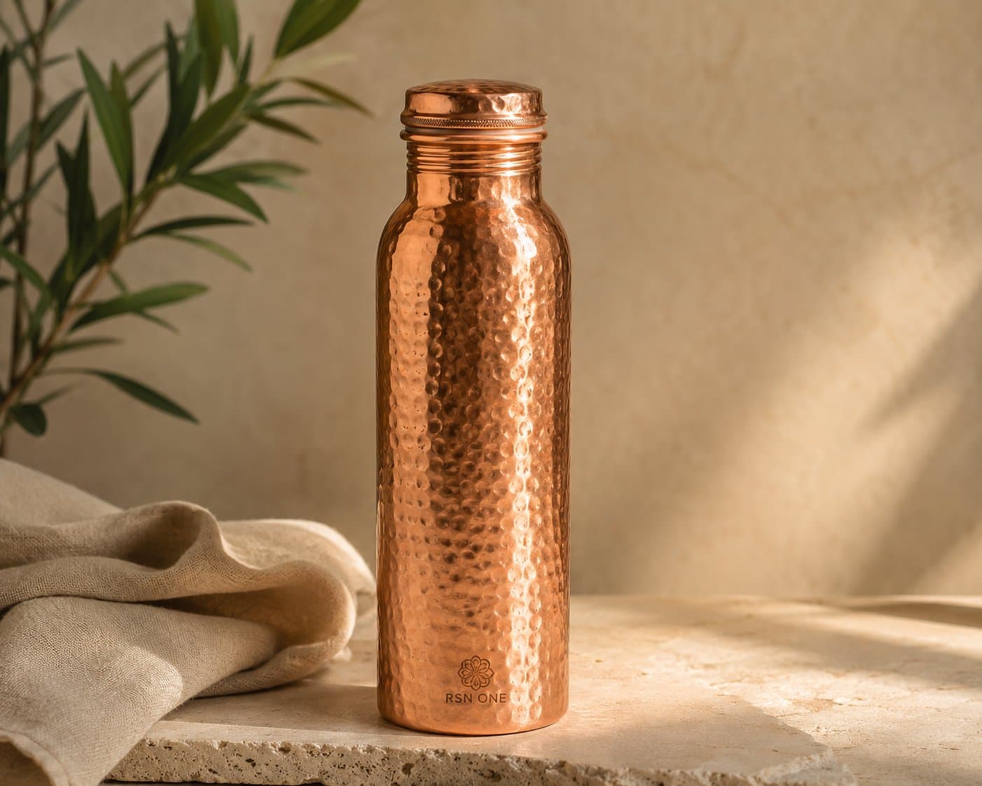 Himalayan Hammered Copper Bottle